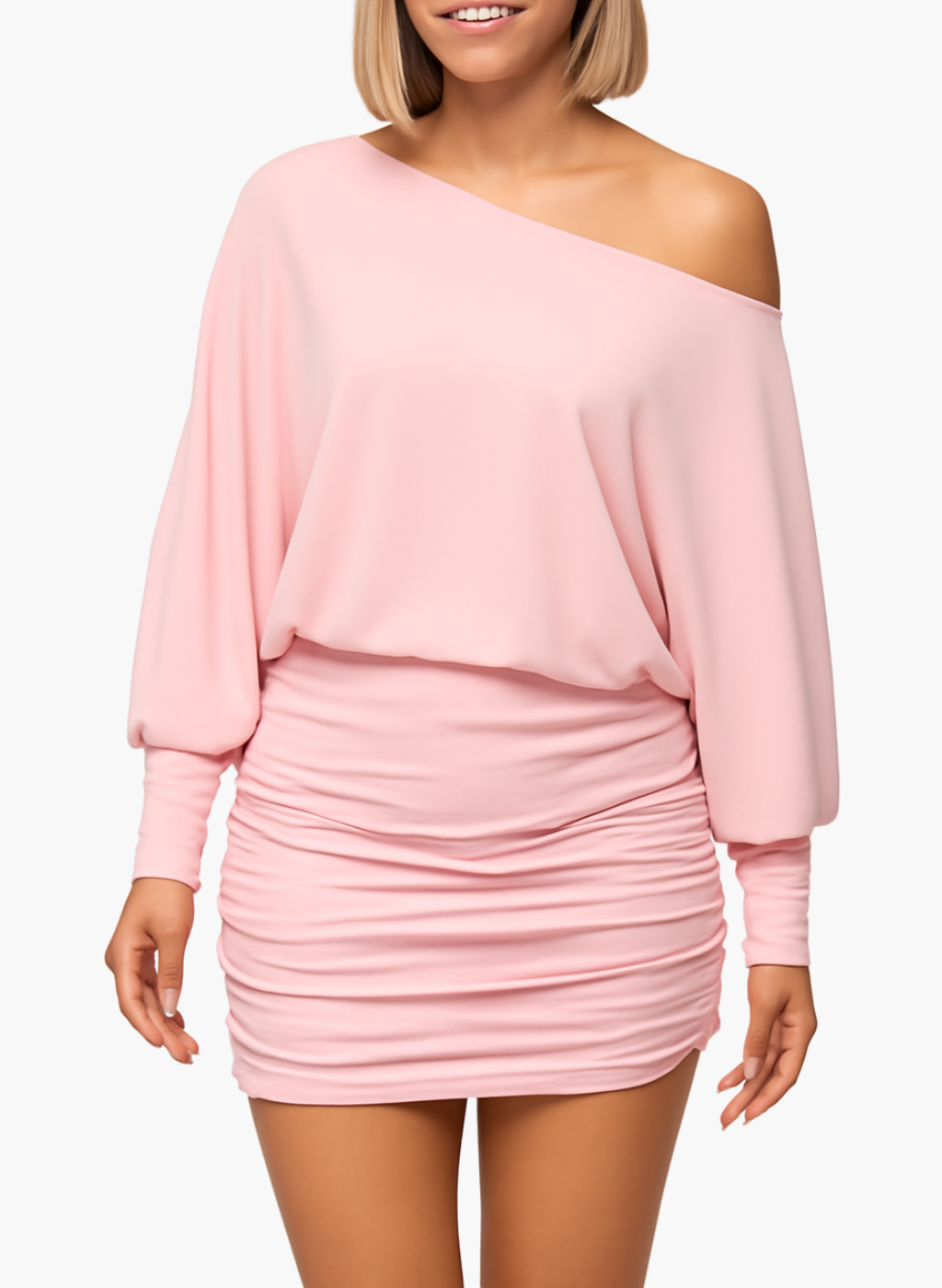 Emily™ - Off Shoulder Longsleeve Mini Dress