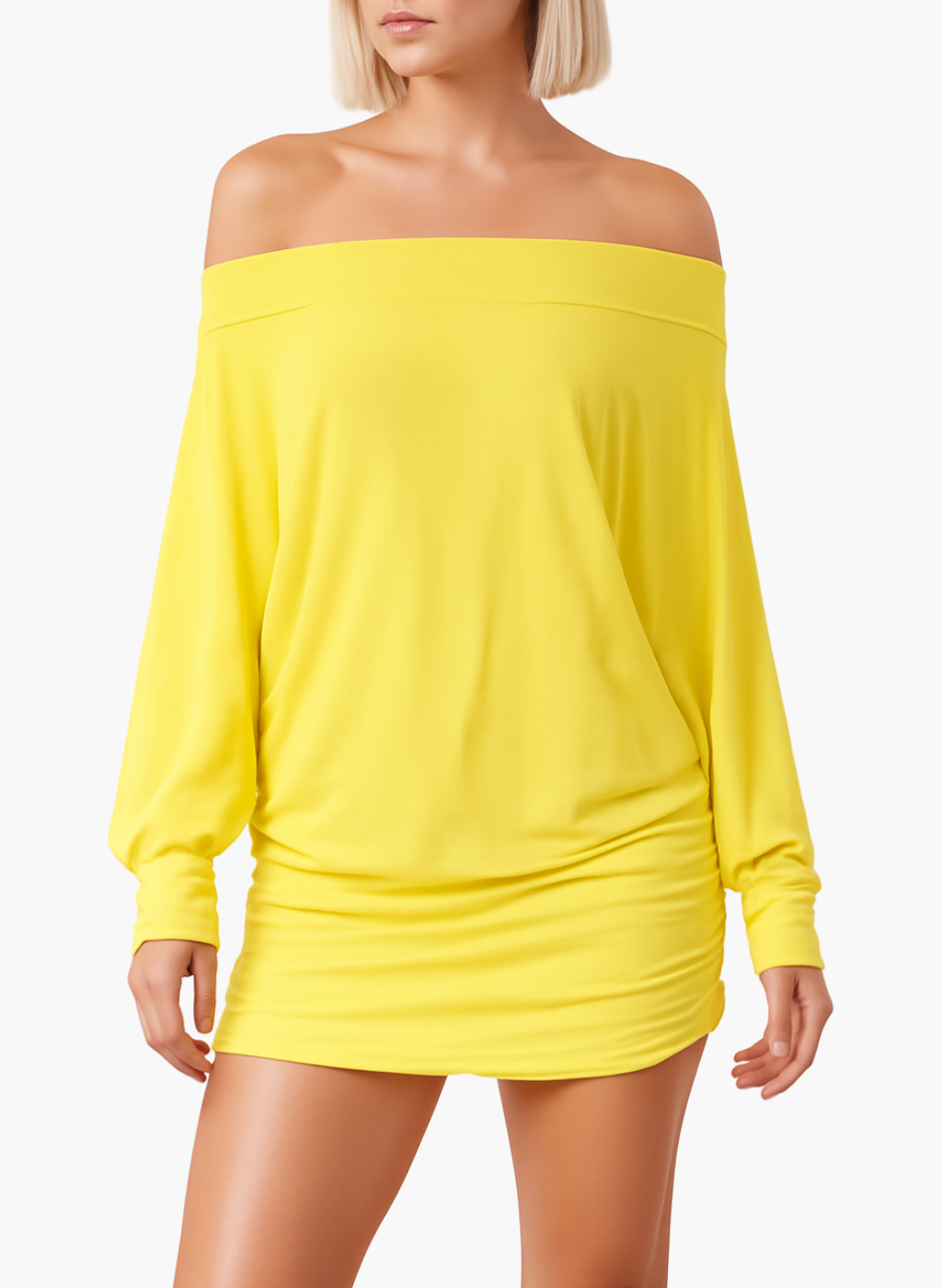 Emily™ - Off Shoulder Longsleeve Mini Dress